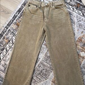 KanCan khaki Wide Leg Jeans